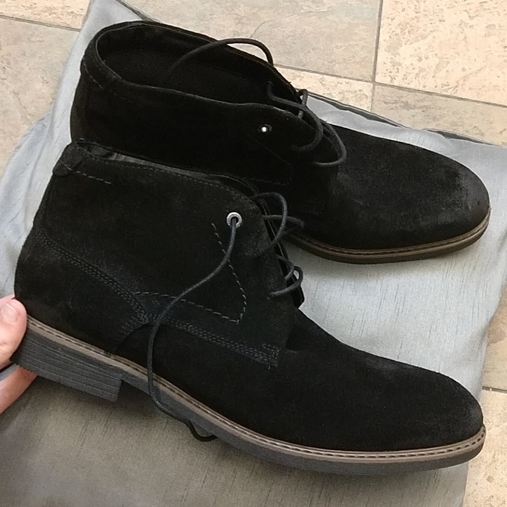 New Men's 11.5M Rockport genuine suede boots shoes